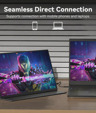 SOYO 18.5 inch Draagbare Monitor - Full HD Gaming & Kantoor Display voor Laptop, Xbox, PS5, Switch