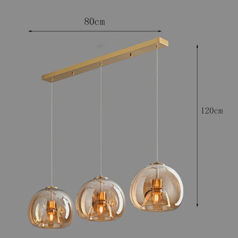 Moderne Glazen Hanglamp - Stijlvolle Plafondlamp voor Eetkamer & Interieur