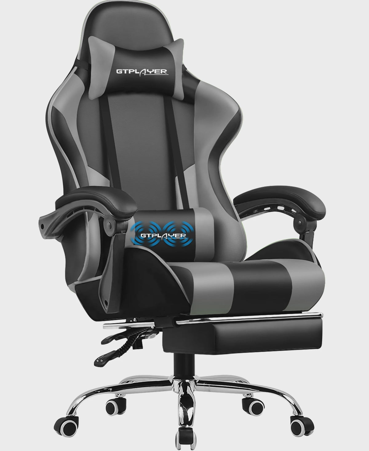 Gtplayer Ergonomische Gaming Chair met Massagefunctie en Voetensteun