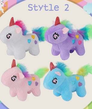 Set Mini Pluche Eenhoorns (4-24 Stuks) - Knuffels, Sleutelhangers & Feestartikelen voor Kinderen