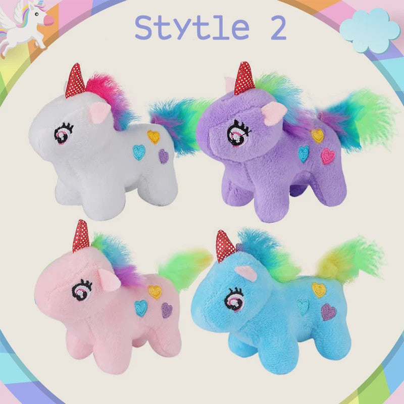 Set Mini Pluche Eenhoorns (4-24 Stuks) - Knuffels, Sleutelhangers & Feestartikelen voor Kinderen