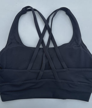 Comfortabele Sports BH met Push-Up Effect en Kruisbanden - Hoge Ondersteuning voor Yoga & Fitness