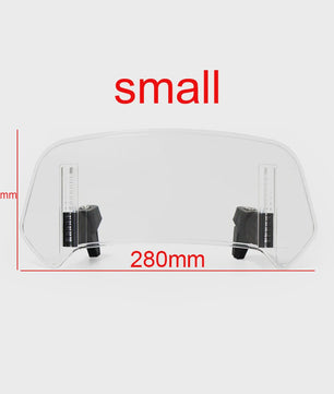 Universeel Verstelbaar Motorfiets Windscherm Verlengstuk - Clamp-On Spoiler Deflector