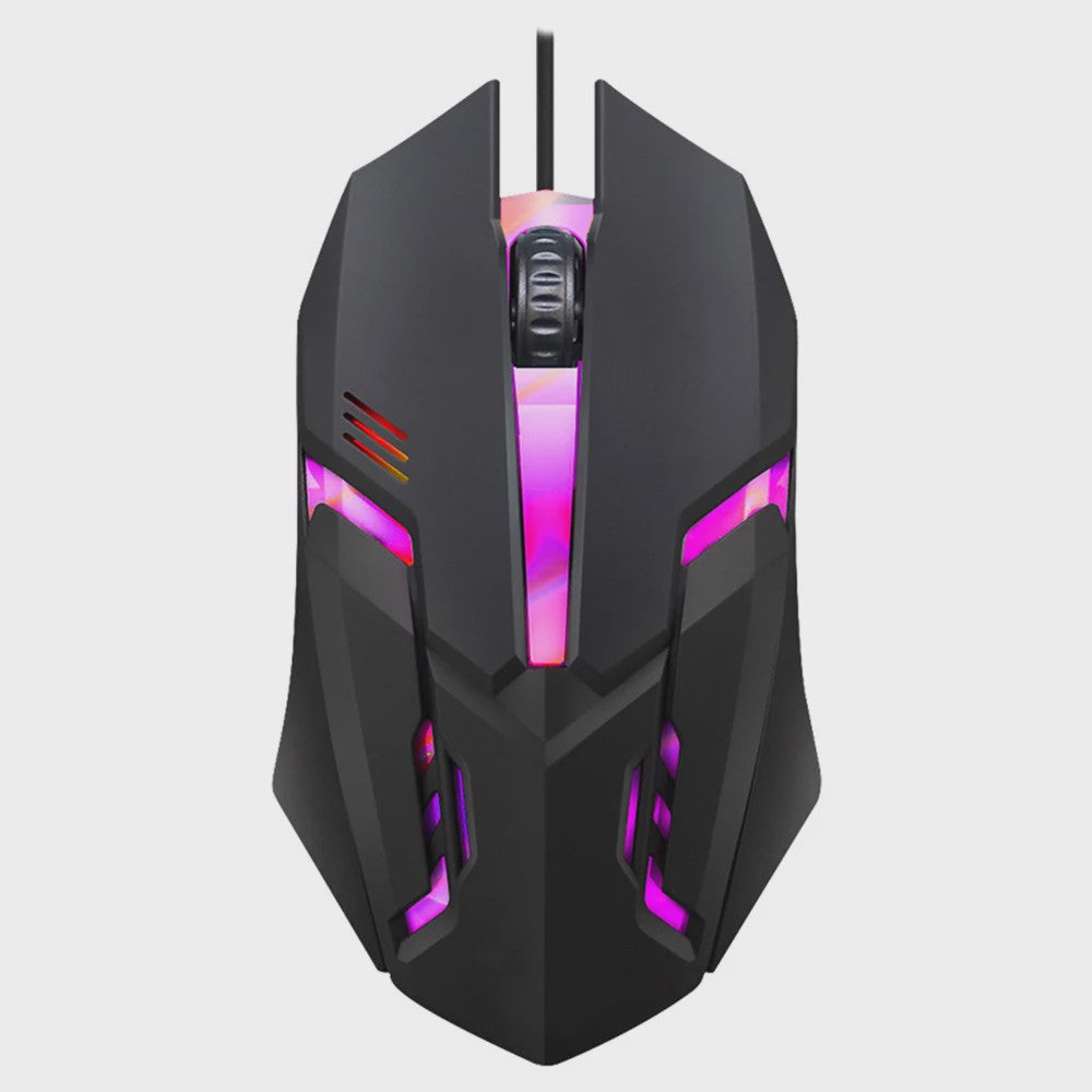 Gaming Muis met 5000 DPI, Kleurrijke LED Verlichting en Ergonomisch Design - Bedraad