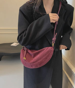 Trendy Kunstsuède Schoudertas Dames - Onderarm & Crossbody Tas