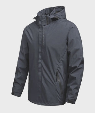 Lichtgewicht Heren Waterdichte Regenjas met Capuchon - Outdoor, Wandeljas, Winddicht