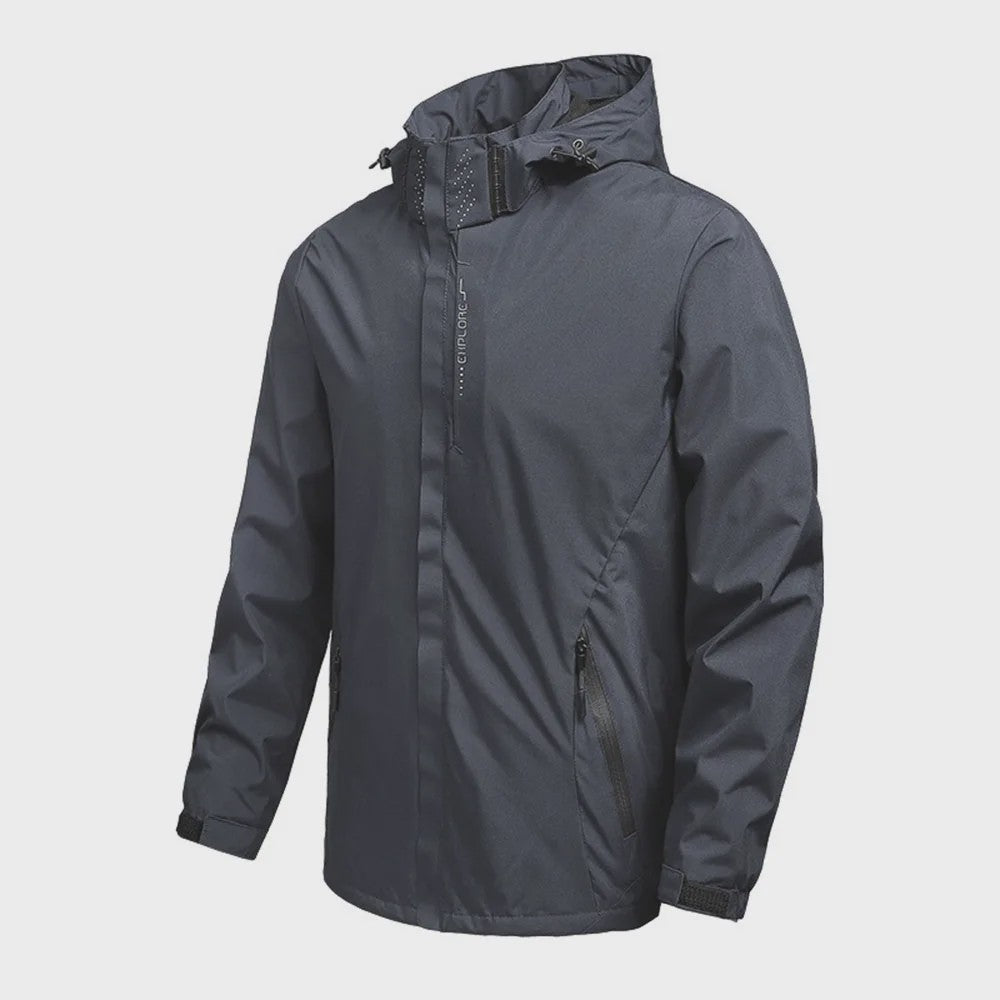 Lichtgewicht Heren Waterdichte Regenjas met Capuchon - Outdoor, Wandeljas, Winddicht