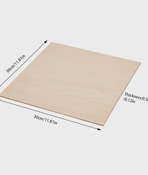 30x Houtplaten Basswood 3mm Dik - DIY & Decoratie (30x30cm/40x40cm)