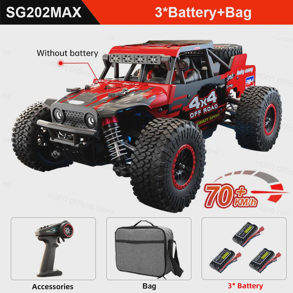 RC Auto SG202 MAX/PRO 1:20 - Snel, 4WD Off-Road met Brushless Motor (50/70KM/H)
