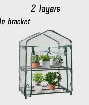 Verwarmde Plantenkas met 3 etages - PVC Kas voor Buiten
