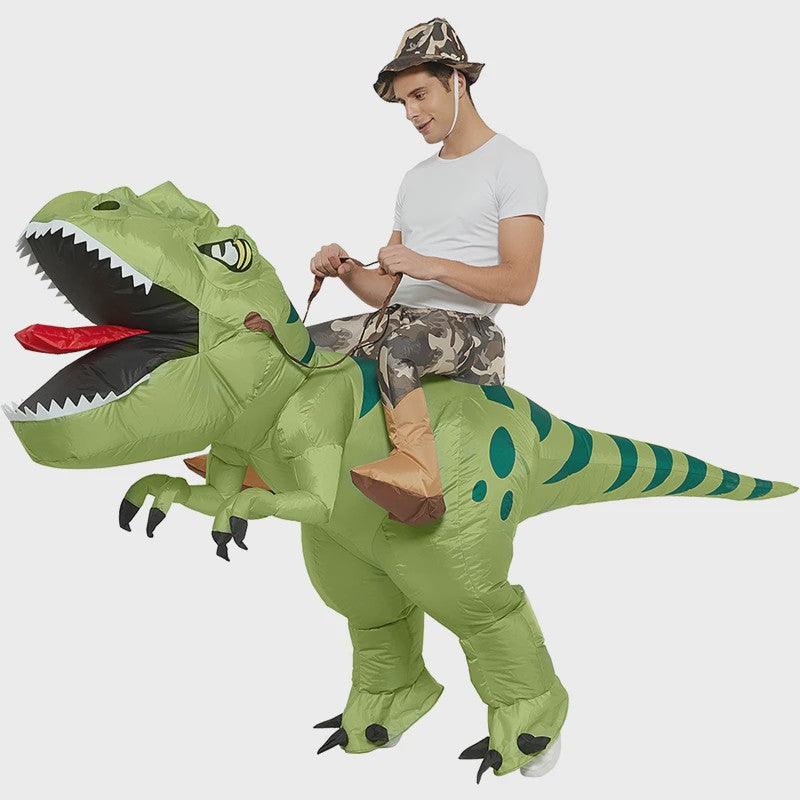 Opblaasbaar T-Rex Dinosaurus Kostuum - Rijd op een T-Rex! Perfect voor Kinderen & Volwassenen - Verjaardagscadeau