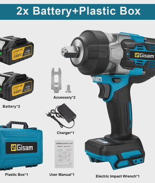 Gisam Accu Slagschroevendraaier 2800 Nm Brushless - Makita 18V Compatibel