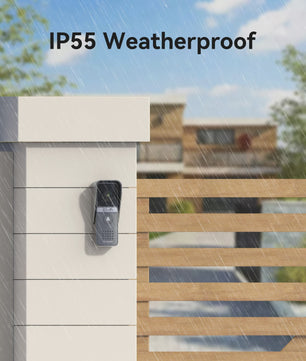 TMEZON 4-Draads Videosysteem: 7" Intercom met Deurtelefoon & Ontgrendelfunctie