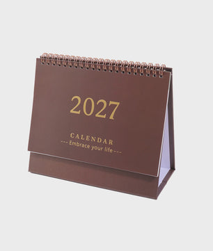 2027 Bureaukalender Maandkalender - Spiraalbinding, Opvouwbaar & Staand - Ideaal voor Planner, Kantoor & Thuis