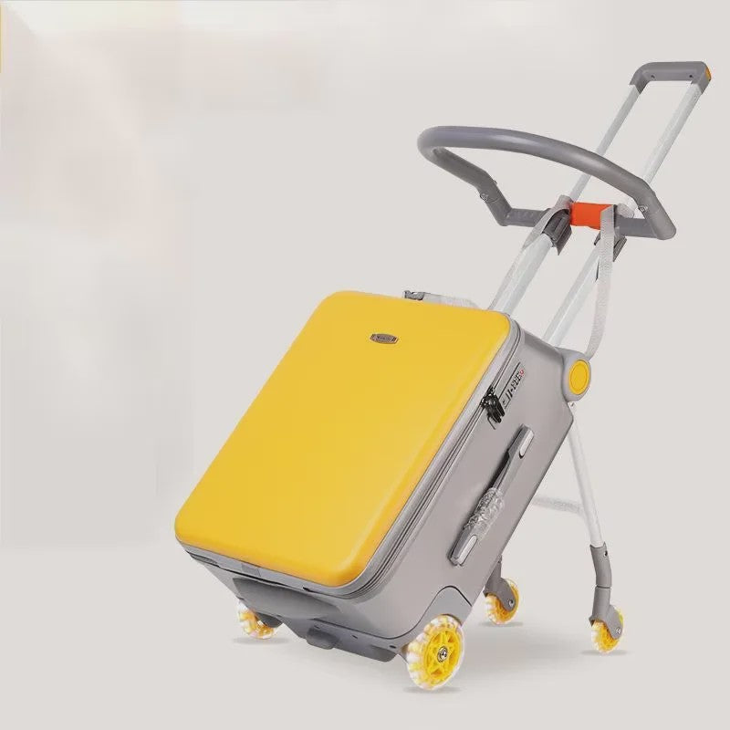 Multifunctionele Kinder Reiskoffer: Zitten, Rijden & Waterdicht