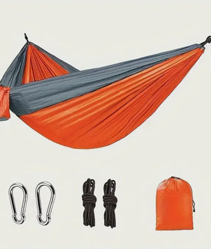 Lichtgewicht Kampeerhangmat van Parachute Nylon - Draagbaar & Snel Op te Zetten