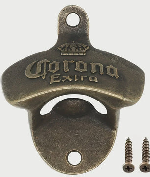 Retro Kroon Kurkentrekker - Wandmontage Bieropener met Antiek Design