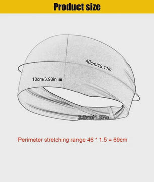 Sport Hoofdband - Zweetabsorberend & Antislip voor Mannen en Vrouwen