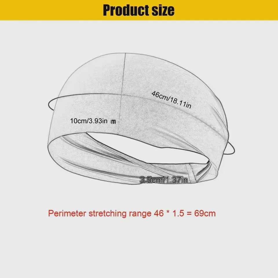 Sport Hoofdband - Zweetabsorberend & Antislip voor Mannen en Vrouwen
