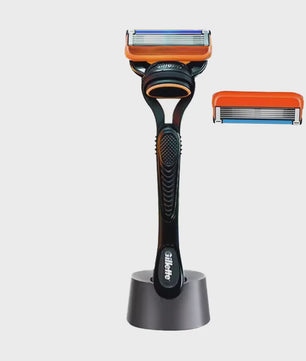 Gillette Fusion5 Scheermes Set: Handmatig Scheermes met 5 Lagen Mesjes, Handvat, 2 Reservemesjes en Standaard