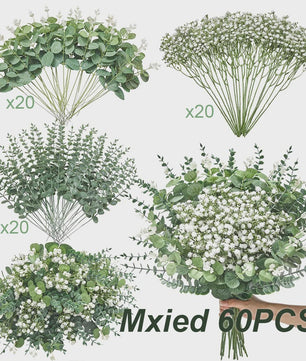 Kunstmatige Eucalyptus Takken & Bladeren Mix (50/90 Stuks) - Bloemstukken & Decoratie