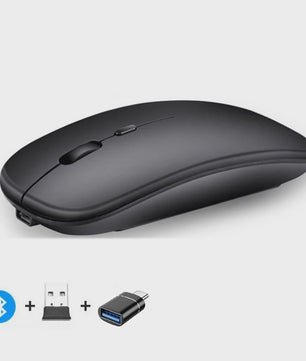 Draadloze Oplaadbare Muis: Bluetooth & 2.4GHz Dual Mode voor PC/Laptop