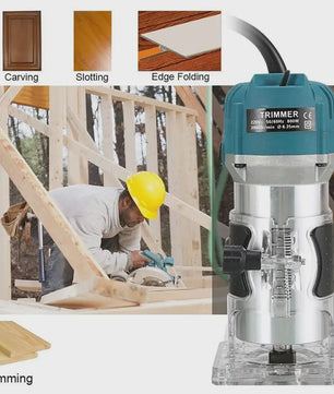 Krachtige Houtfreesmachine 800W - Elektrische Trimmer voor Houtbewerking en Frezen