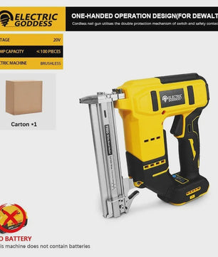 Draadloze Elektrische Tacker 10-30mm met Verstelbare Diepte - Compatibel met Dewalt 20V Accu