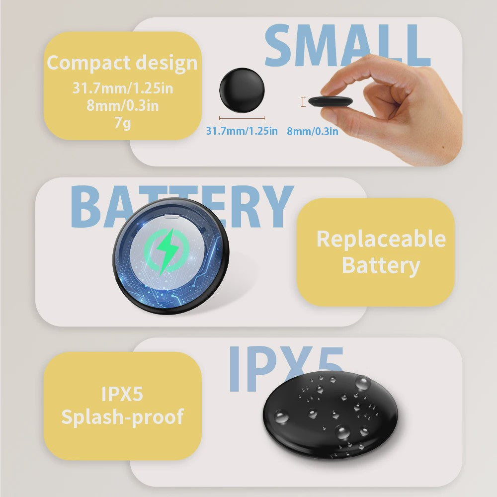 4-Pack GPS Tracker: Vind Alles met de iOS Find My App - MFi Gecertificeerd