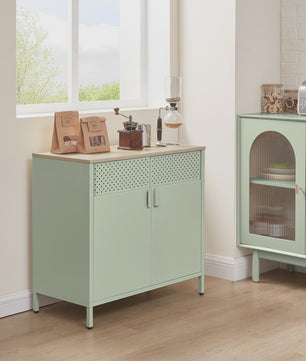 Industriële Sideboard met Dubbele Deuren en Verstelbare Plank - Stijlvol Keukenkast