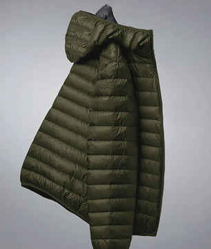 Lichtgewicht Heren Winterjas met Capuchon - Winddicht & Warm voor Buitenactiviteiten