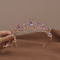 Vintage Barok Kristallen Tiara Kroon met Strass - Bruids & Feest Haaraccessoire