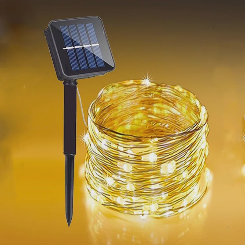 Zonne-energie Tuinslingers met 8 Modi - Waterdichte Draadverlichting voor Buitenfeesten en Kerst