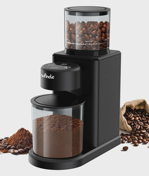 Elektrische Koffiemolen met Conische Braam, 25 Maalgraad Instellingen & Touchscreen