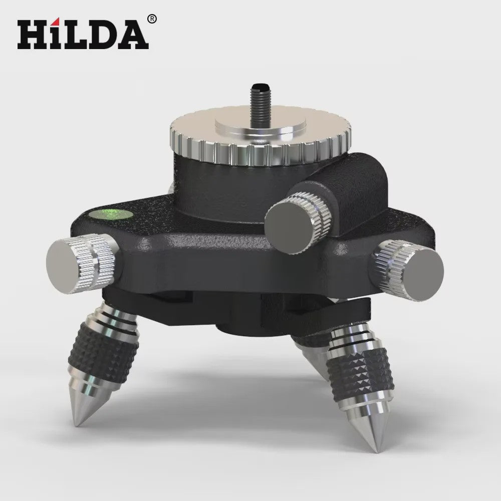 HILDA 360° Precisie Roterende Laser Level Basis met 1/4" & 5/8" Schroefdraad