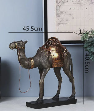 Decoratieve Kameel Beeldje - Indische Stijl Hars Sculptuur