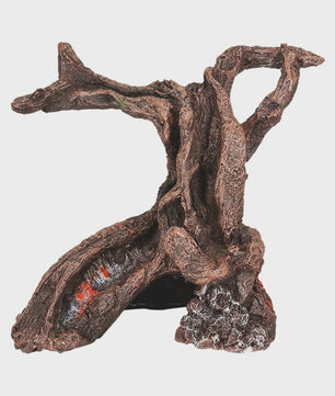 Realistische Hars Boomstronk Decoratie voor Aquarium & Terrarium - Veilige Vis Hideaway