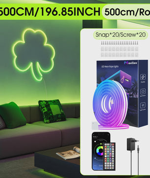 Flexibele RGB LED Neon Touwverlichting 30M/20M - App/Remote Bediening, Muziek Sync, IP65 Outdoor