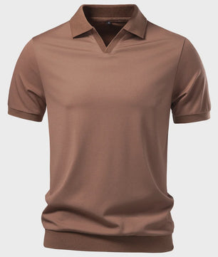 AIOPESON Heren Polo Shirt - Ademend, Zijdezacht & Stijlvol 'Old Money' Design