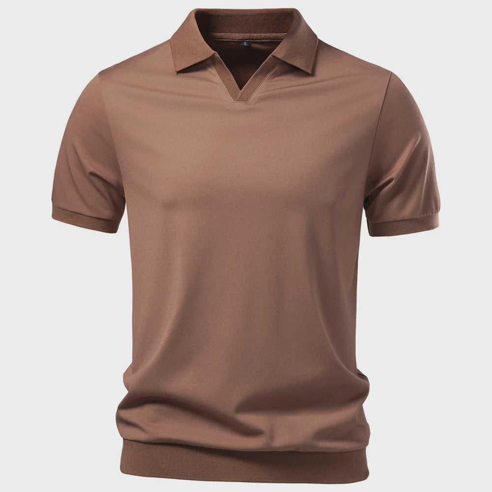 AIOPESON Heren Polo Shirt - Ademend, Zijdezacht & Stijlvol 'Old Money' Design