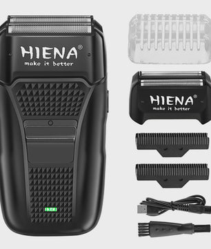 HIENA Pro Elektrische Scheerapparaat voor Mannen - Oplaadbaar, Metalen Behuizing