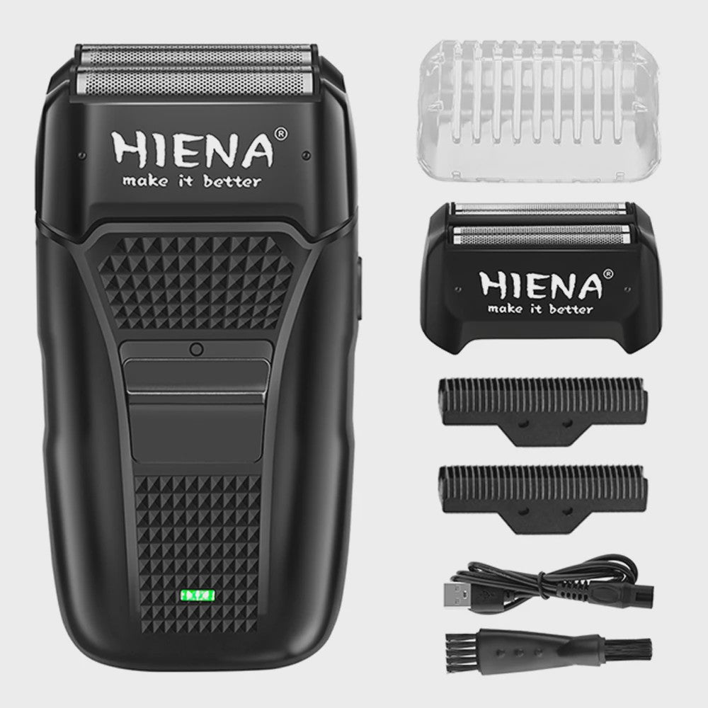 HIENA Pro Elektrische Scheerapparaat voor Mannen - Oplaadbaar, Metalen Behuizing