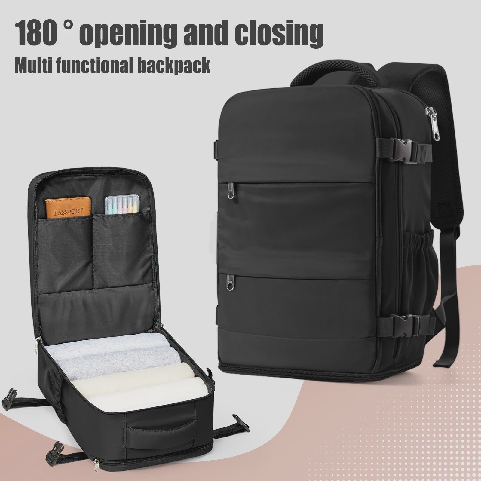 Ryanair Handbagage Rugzak 40x30x20cm - Cabine Koffer, Laptop Backpack voor Dames & Heren