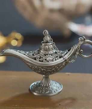 Retro Aladdin Olie Lamp Geurbrander - Decoratieve Aromatherapie Brander