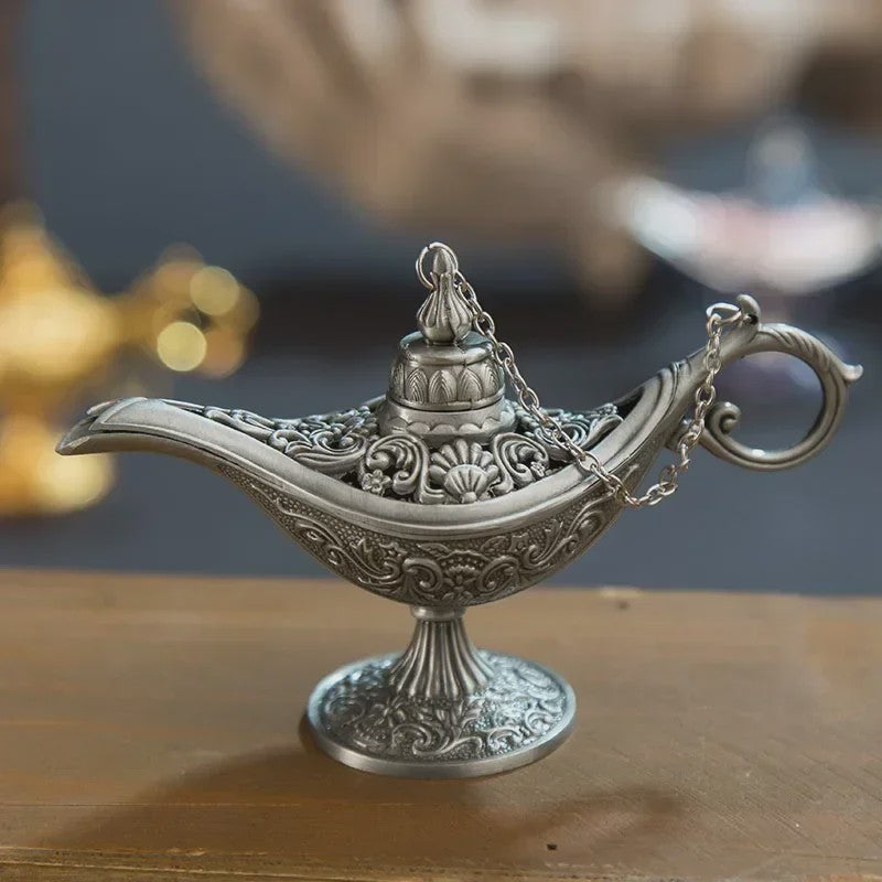 Retro Aladdin Olie Lamp Geurbrander - Decoratieve Aromatherapie Brander