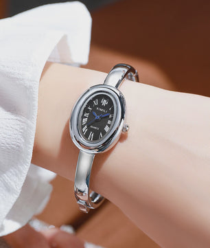 Luxe Dameshorloge met Quartz Uurwerk - Zilverkleurig Staal, Waterdicht