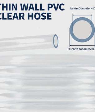 Flexibele Transparante PVC Slang - 4-24mm Binnendiameter, 3/5 Meter Lengte