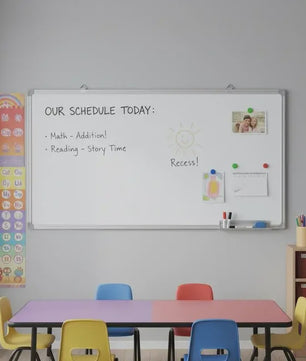 Magnetisch Whiteboard 100x50cm met Aluminium Frame - Modern Design
