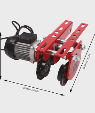 Elektrische Hijs Trolley 1 Ton - 370W Heavy Duty I-Balk Kraan voor Werkplaats & Magazijn