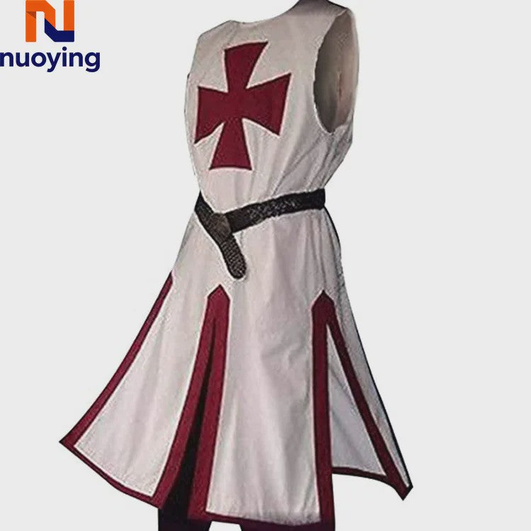 Middeleeuwse Kruisvaarder Tuniek met Riem - Renaissance & Cosplay Kostuum